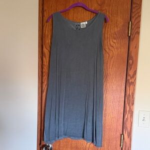 Gray Open Back Sleeveless Dress size L/XL